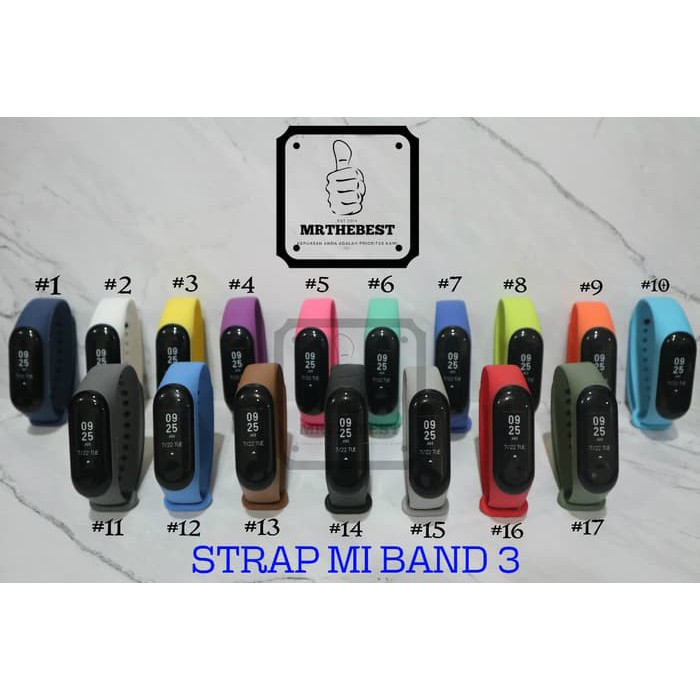 STRAP XIAOMI MI BAND 3 MI BAND3 MIBAND3 TALI SPORT OLED DISPLAY COLOR