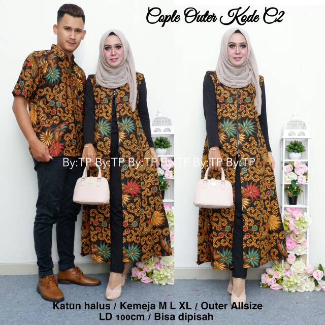 COUPLE OUTER BATIK MURAH COUPLE BATIK MURAH BATIK MODERN BATIK MURAH