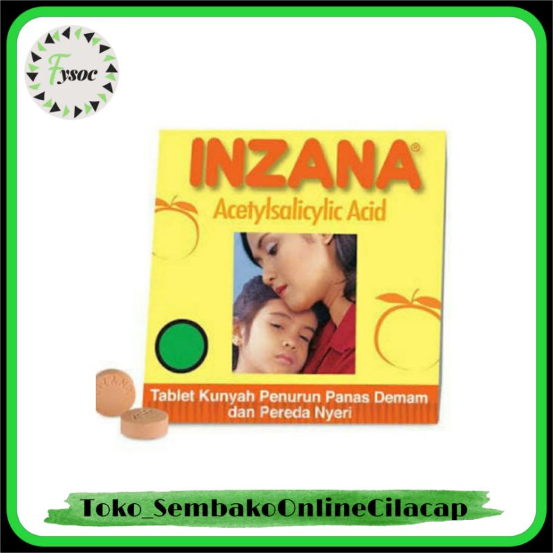 INZANA 4 TABLET OBAT PENURUN DEMAM ANAK