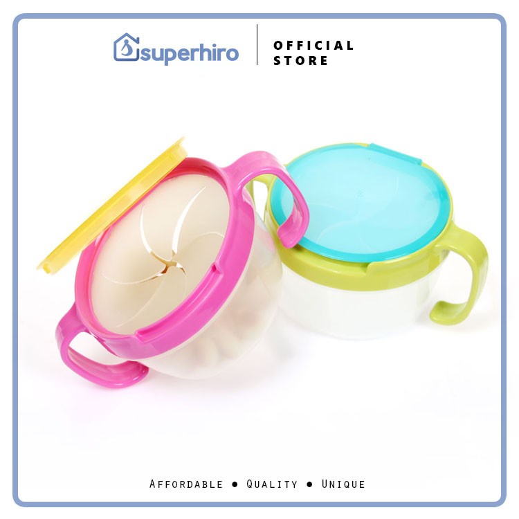 Mangkok Bayi Anti Tumpah Makan / Baby Kids Snack Bowl Anti Tumpah