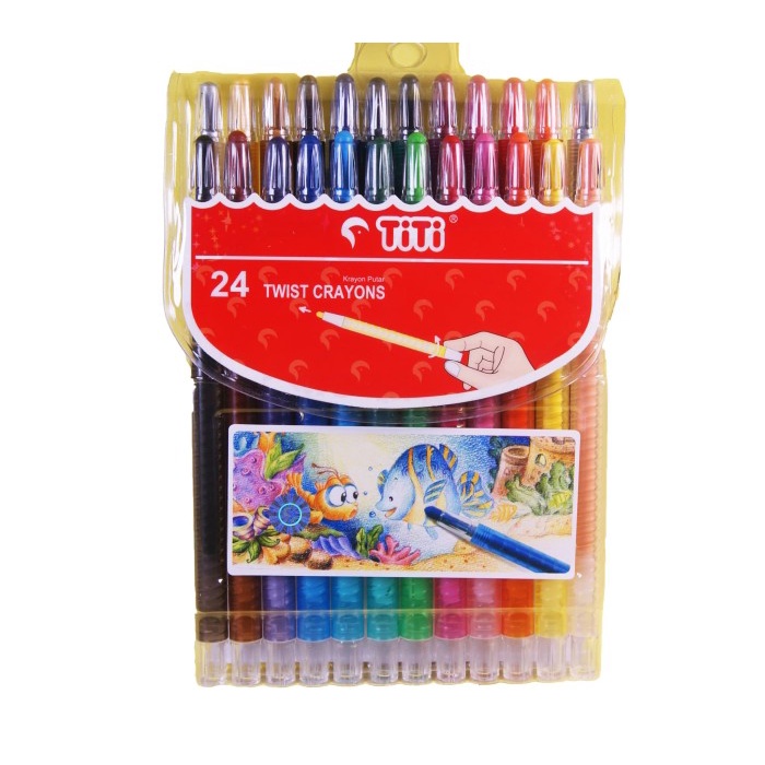 

Cantik Crayon Putar Titi 24 Warna Promo