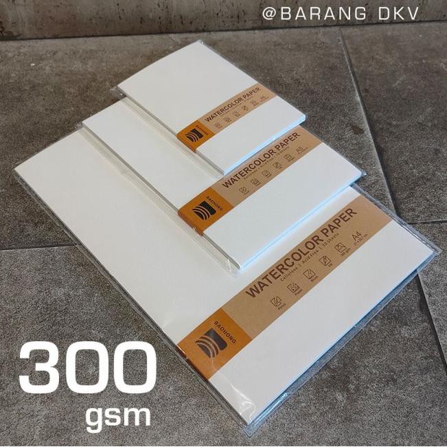 

cbg Baohong Watercolor Paper Kertas Cat Air Cellulose 300gsm A4 / A5 / A6 - A4