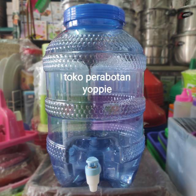 Jual Galon Air 12 Liter Wadah Air Plastik Tempat Minuman Keran Dispenser Minuman Shopee 5314