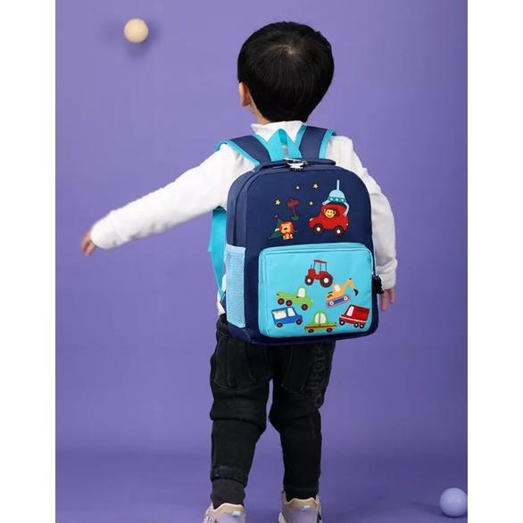 Mochillastore - Tas Sekolah Backpak Anak Tk - Sd - Paud Modis Anak-Anak Gambar Dunia Hewan Kartun Lu