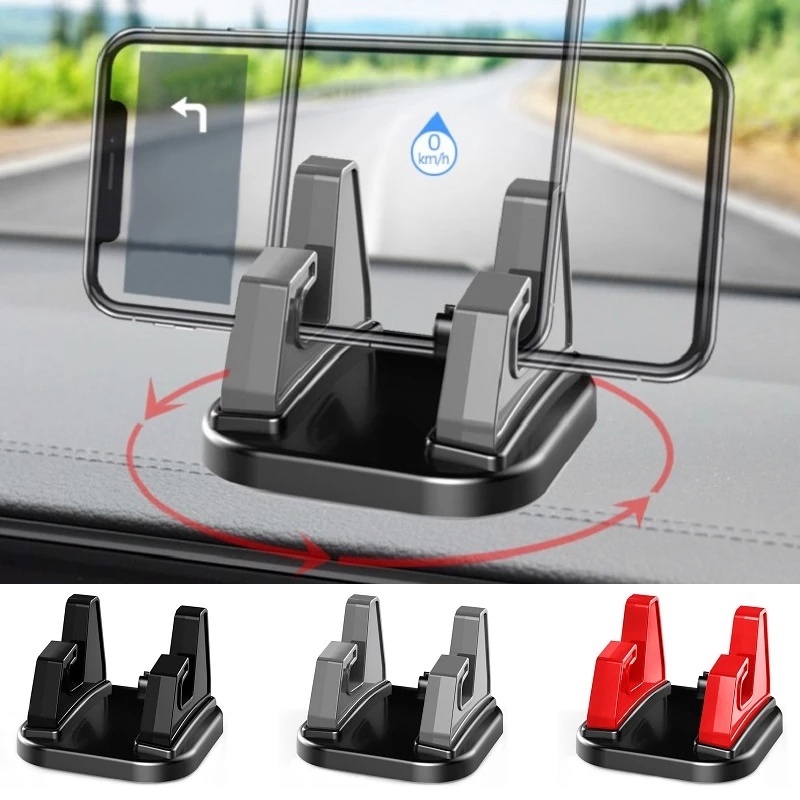 360 ° Bracket Dudukan Handphone Universal Model Putar Untuk Dashboard Mobil