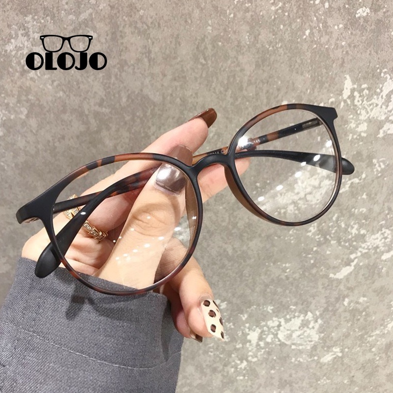 COD kacamata anti radiasi Kacamata Anti blue kacamata Optik leopard ️Transparan Frame Oval Anti blue Light Glasses ol2