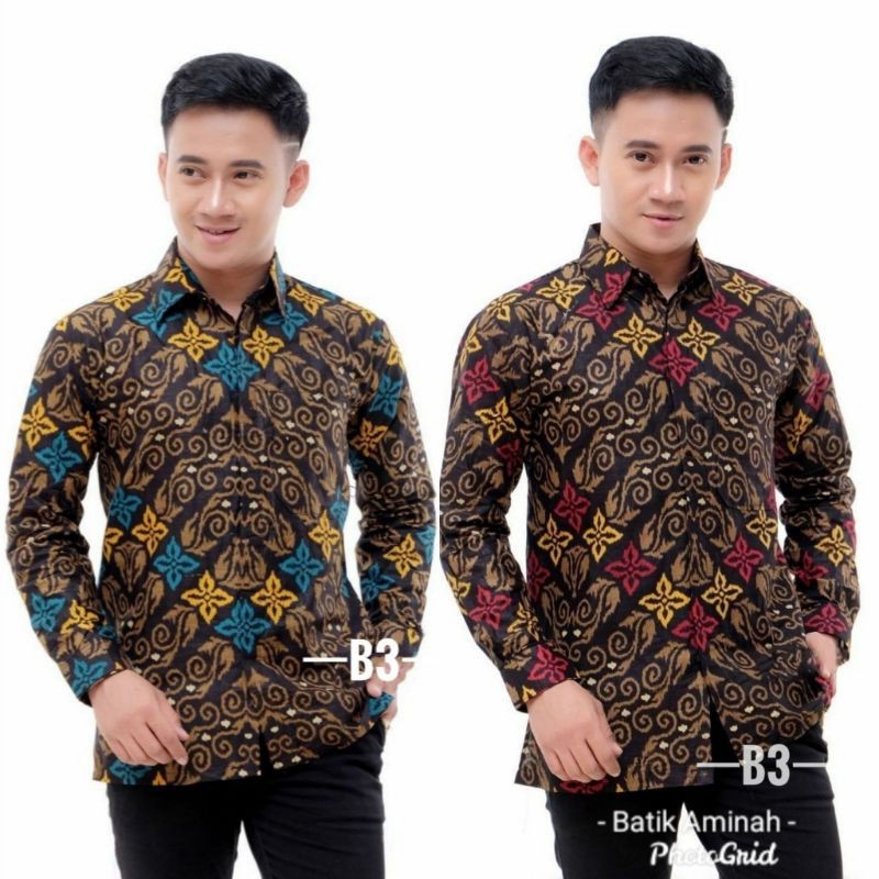 KEMEJA BATIK SONGKET - BAJU BATIK SONGKET - BATIK PRIA SONGKET