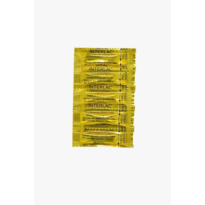 BioGaia Interlac - Mini Pack Sachet Probiotik (isi 30)