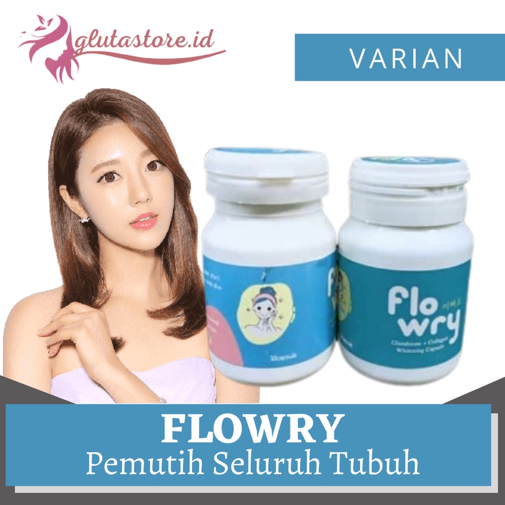 [BISA COD]FLOWRY CAPSULE WHITENING/Collagen/Pemutih Tubuh Original