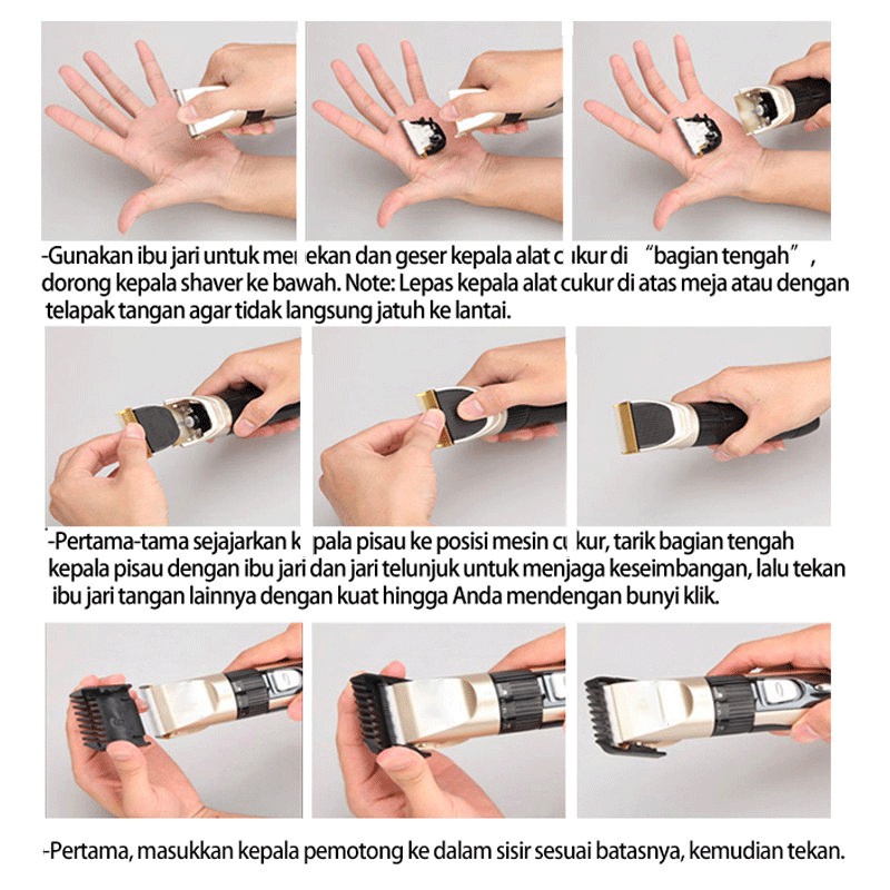 7 In 1 Alat Cukur Rambut Elektrik / Hair Clipper Cukur Jenggot Kumis Seven In One