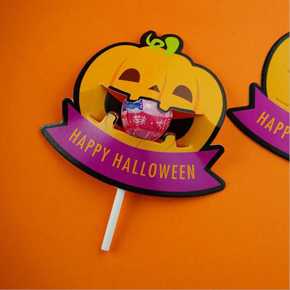 Lanfy Dekorasi Permen Hantu 50pcs/lot Hadiah Anak Hari Anak Untuk Balita Kartu Kertas Halloween