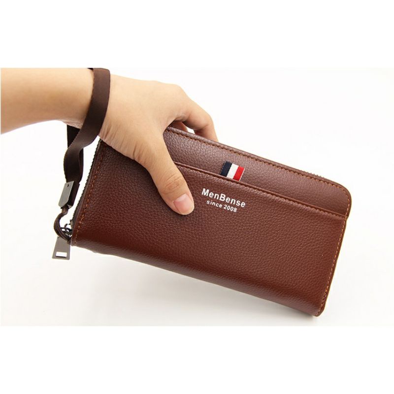 [Lms] Dompet Pria Wanita Model Panjang Kulit Premium MENBENSE Original