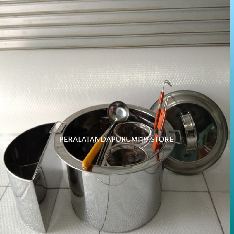 Dandang Mie Kocok Bulat  | Panci Mie Ayam | Panci Bakso Termurah