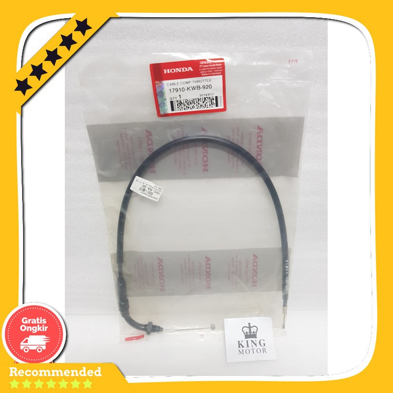 Spare Part Motor Kabel Gas Honda Blade Honda Revo Absolute 17910-Kwb-920 Ori Original Hgp