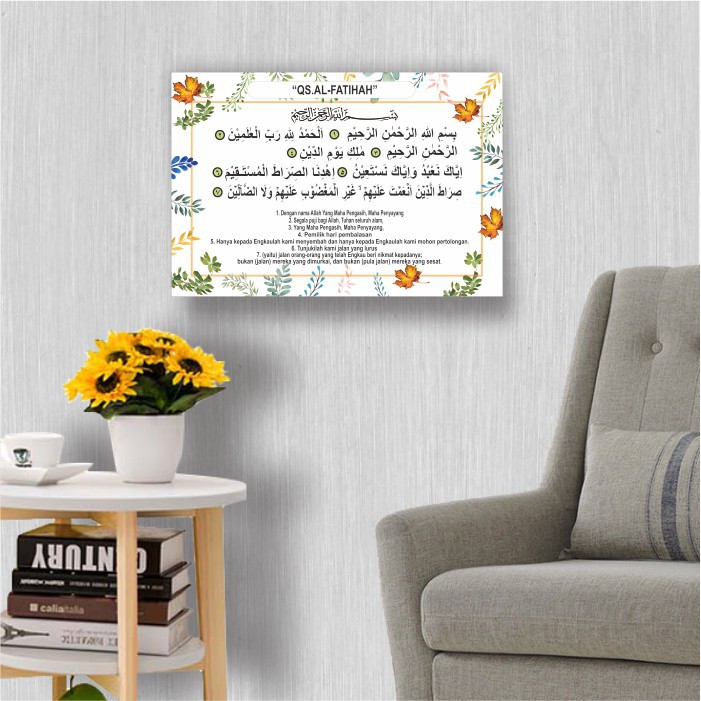 HIASAN DINDING ISLAMI DEKORASI DINDING WALLDEKOR AL FATIHAH