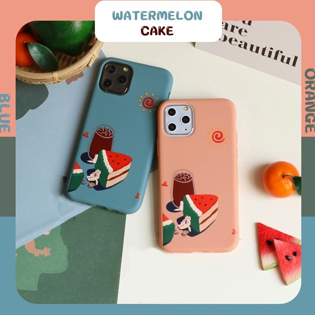 Watermelon Cake Softcase Printing Oppo neo 7 a1k a7 a5s f9 vivo v9 y83 y71 y53 redmi 4a 7a 6a 5a 4x