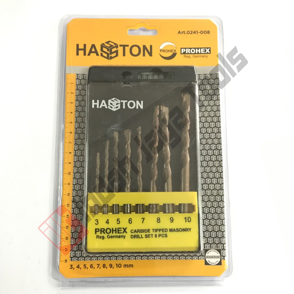 HASSTON PROHEX Mata Bor Beton Set 8 Pcs - Bor Tembok Set