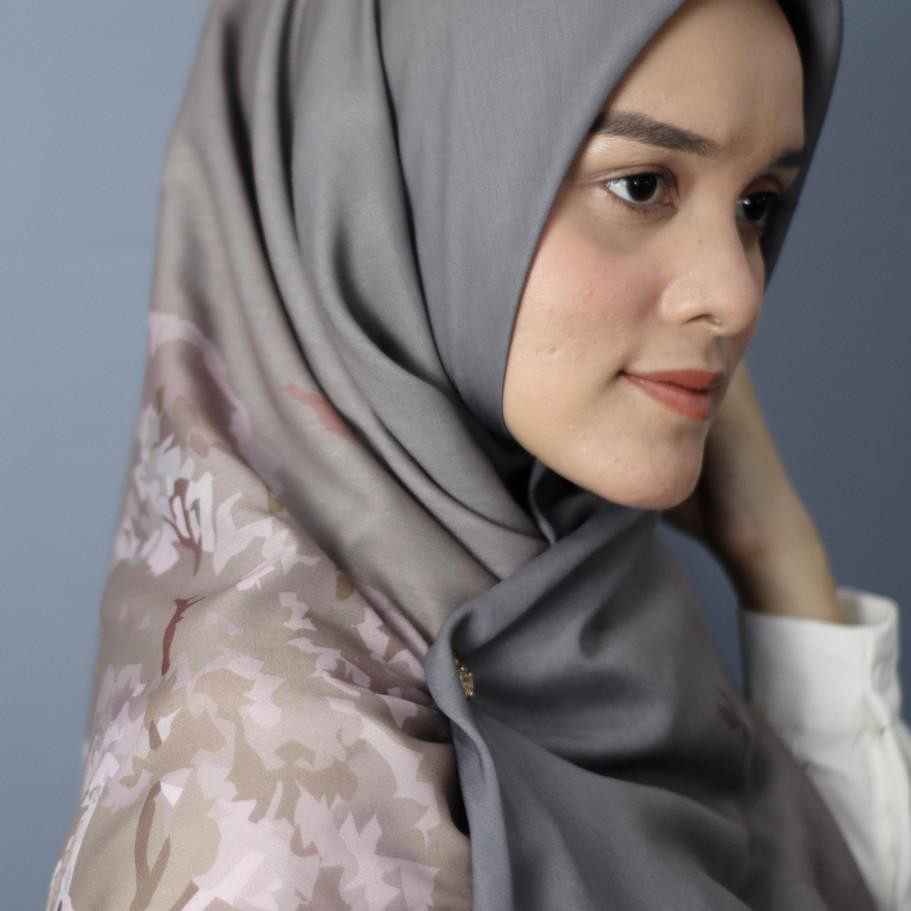 ✳ 2 IN 1 INDONESIA Hijab Print Ultrafine Voal by Hikaru Outfit ►