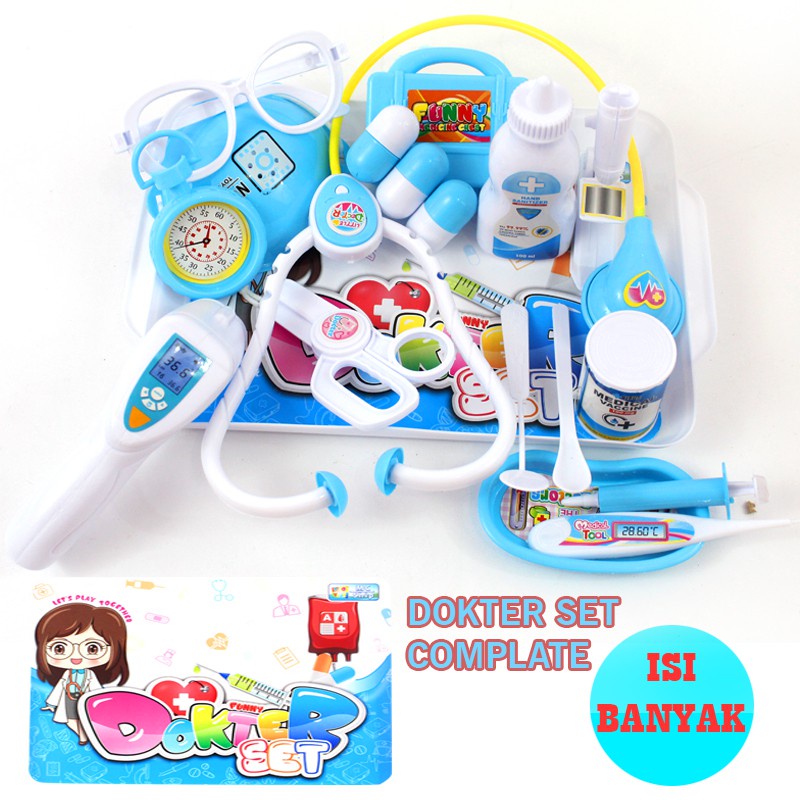 Mainan Anak Alat Dokter Md 02 Plus Nampan