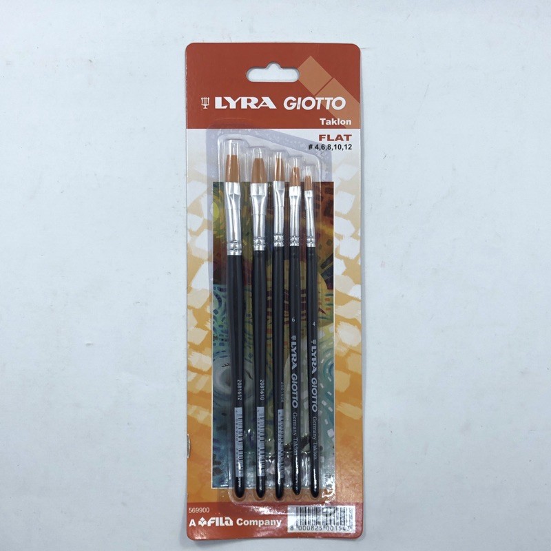 

LYRA KUAS SET 5 Flat (ujung pipih)