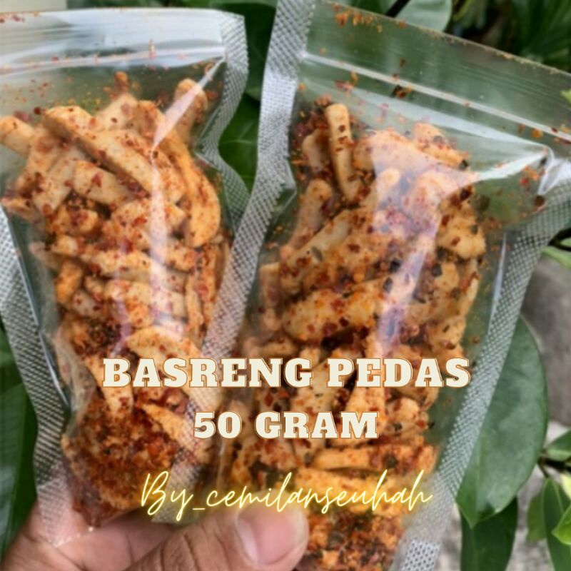 Basreng pedas extra daun jeruk isi 50gram