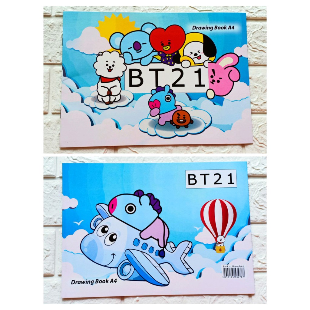 Buku gambar a4 karakter lol barbie tayo ben-10 dragon ball paw patrol karakter disney-5