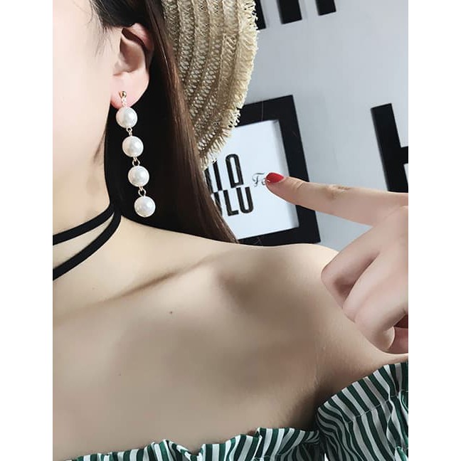 Anting Mutiara Juntai Besar