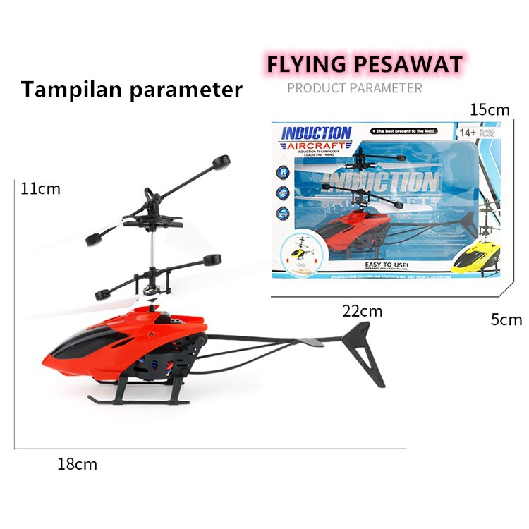 Flying avengers mainan anak cara mengendalikan menggunakan telapak tangan/Pesawat induksi/