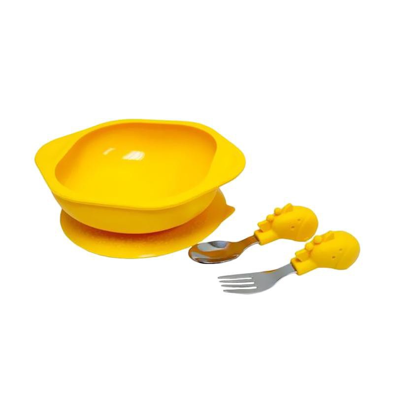 Marcus &amp; Marcus Toddler Mealtime Set - Lola Giraffe Yellow