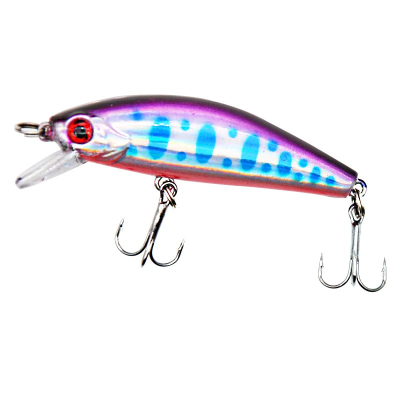 1Pcs New Sinking Minnow Umpan Pancing 55mm 6.5g Fishing Bait 3D Eyes Swimbait Fishing Lure Ikan Kail Bass Wobbler Tackle