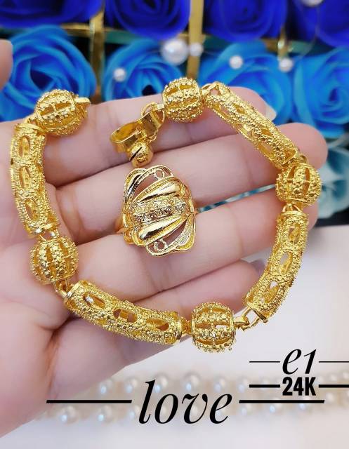 Xuping set perhiasan lapis emas 24k 2803g