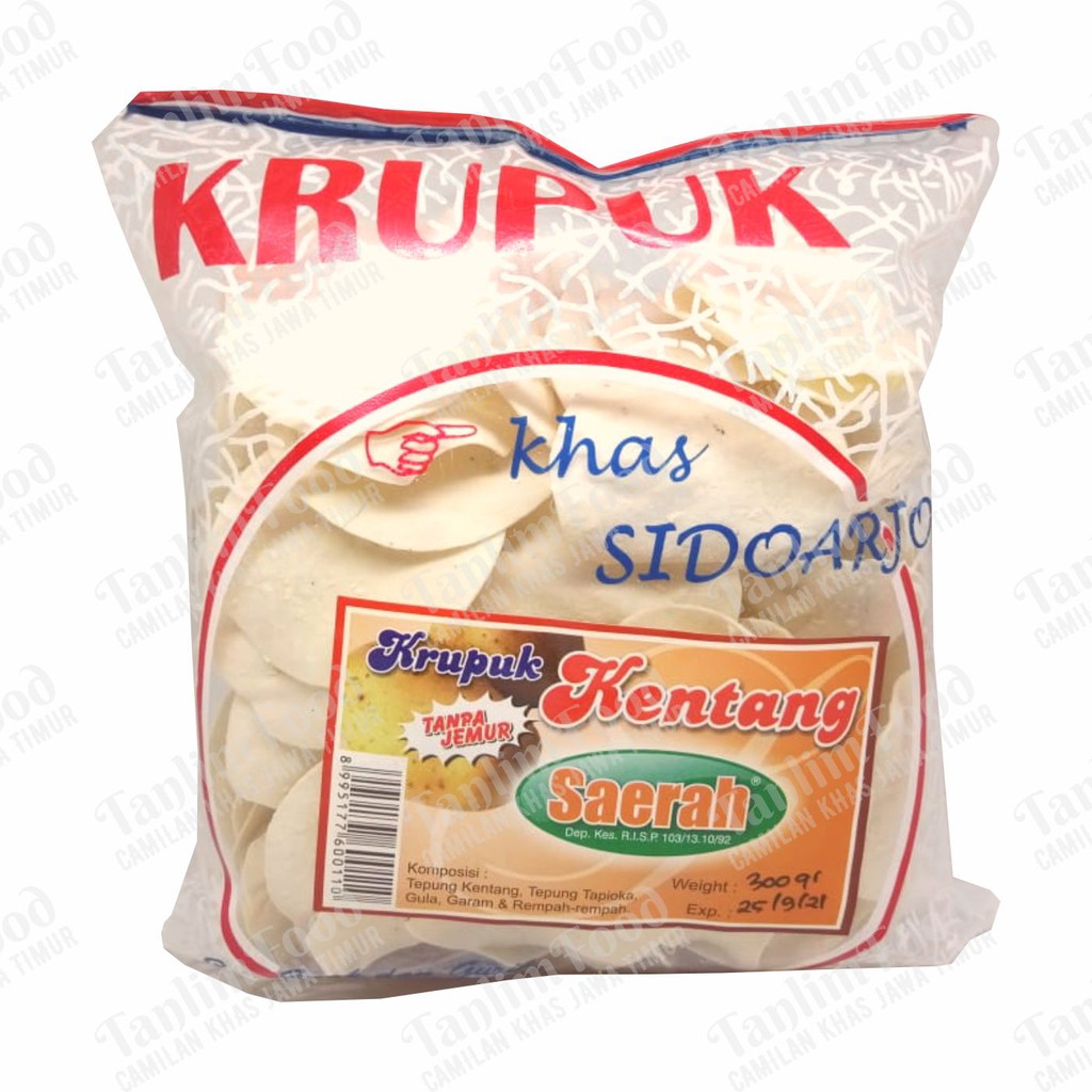 Krupuk Kripik Kentang Saerah Istimewa Asli Jawa Timur (300gr)