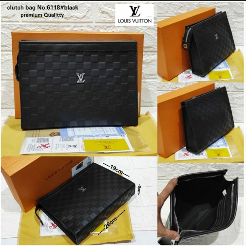 CLUCTH HANDBAG LV PRIA WANITA TAS TANGAN LV KULIT IMPORT