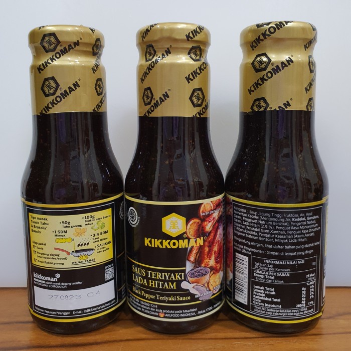 

KIKKOMAN BLACK PEPPER TERIYAKI SAUCE / TERIYAKI LADA HITAM 300g