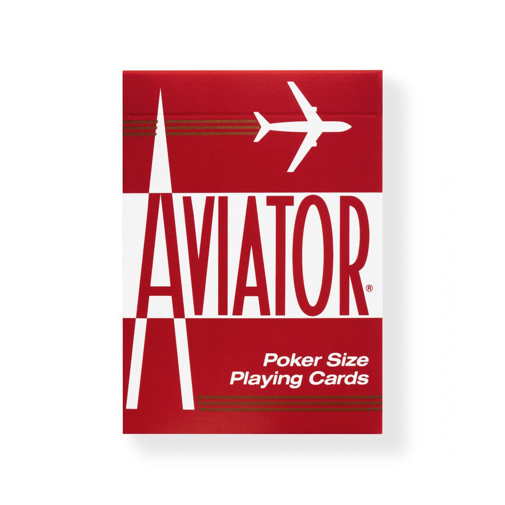 Kartu Remi Import Aviator Red Poker Size (Playing Cards)