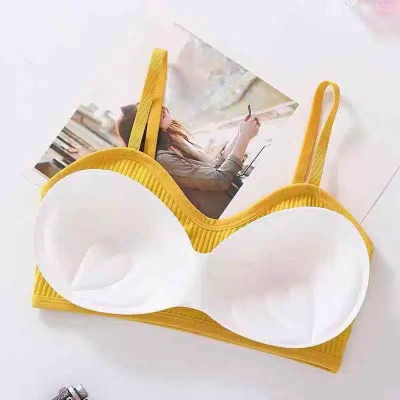 BH WANITA KOREA Tangtop KEKINIAN BRA SPORT Beha YOGA PAKAIAN DALAM Cewek TANPA KAWAT IMPORT A424