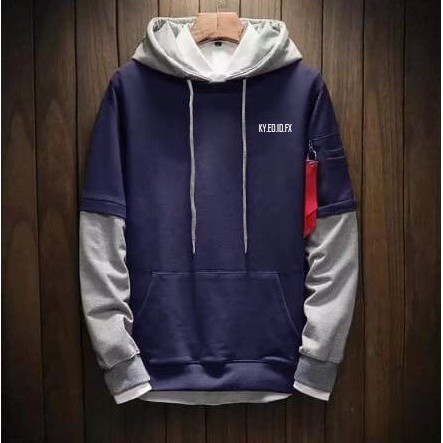 Mokokomo Sweater Unisex Eleven Fleece Lengan Panjang Hoodie terbaru