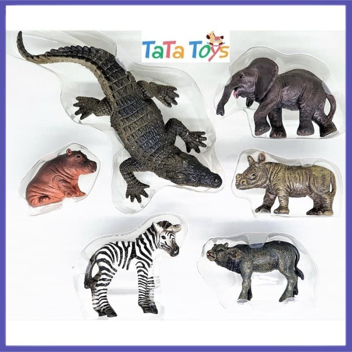 ✔ COD ✔ New Canna Animal Kingdom Set - Mainan Edukasi Figur Aneka Binatang