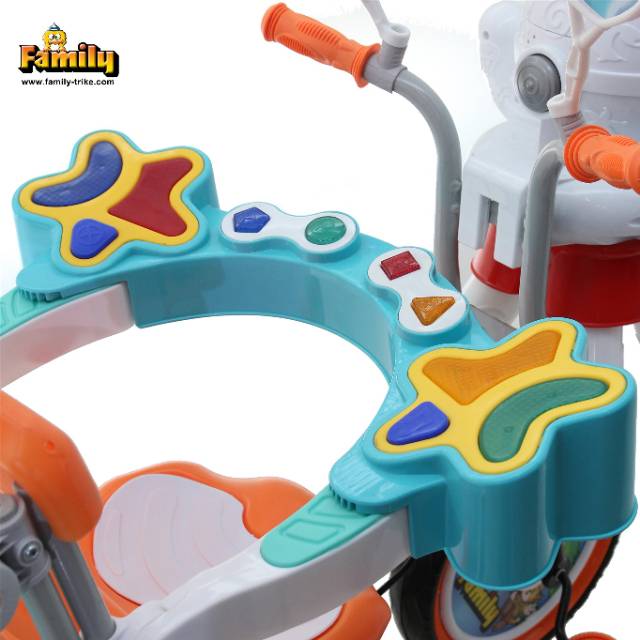 Tricycle Sepeda Tiga Roda Anak Balita Family 943 KT octopus kanopi