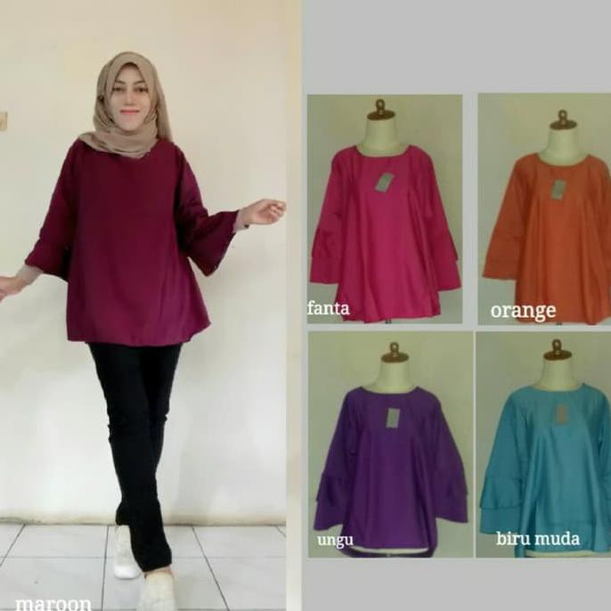 ATASAN MUSLIM JAHITAN RAPI BUSANA BAJU MUSLIM/ATASAN GAMIS/BLOUSE HIJAB BALOTELI CK1