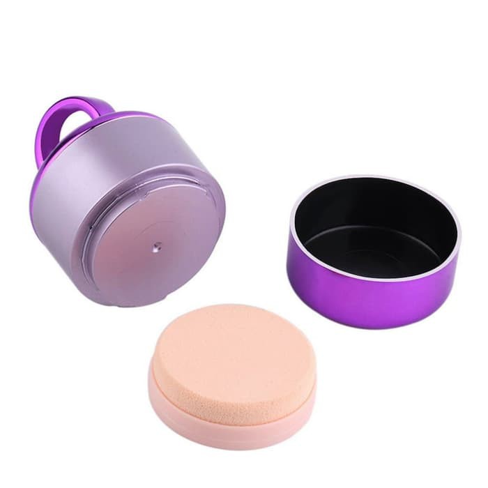 Riwa Mini Electric Powder Puff Magic Vibration Make Up Sponges 2 puff