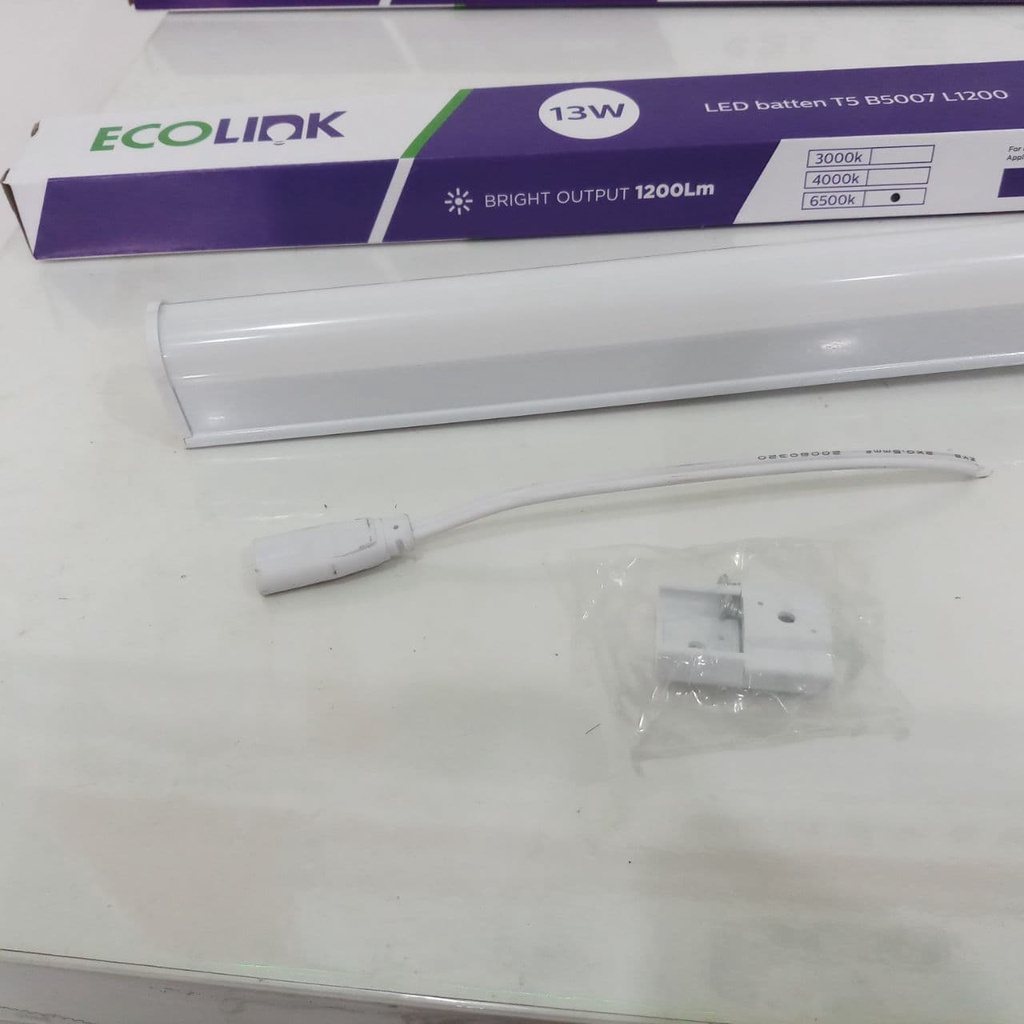 Lampu TL LED T5 Batten 13 Watt Ecolink  120 cm - PUTIH