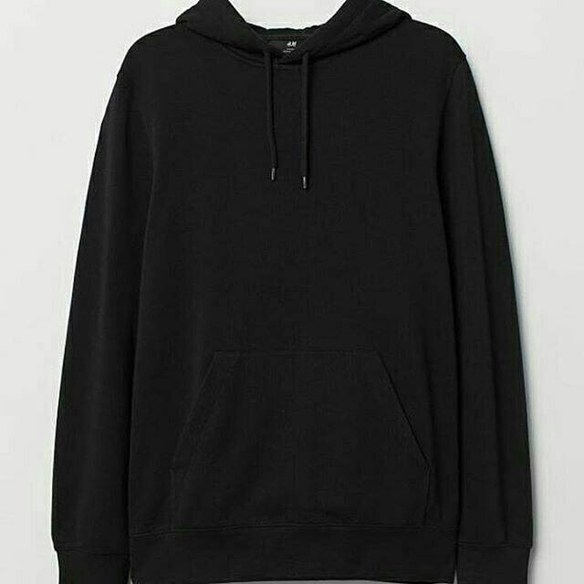 black hoodie hm