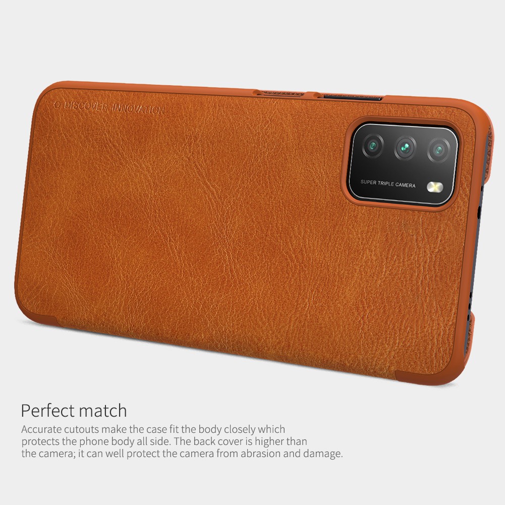 Flip Cover XIAOMI Poco M3 Nillkin Qin Leather Case Ori