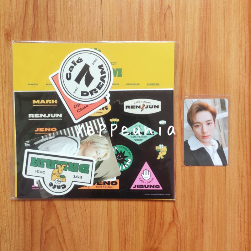 (sold out) dream show jeno #2 day 2 + luggage sticker cafe dream | ds pc photocard nct wts