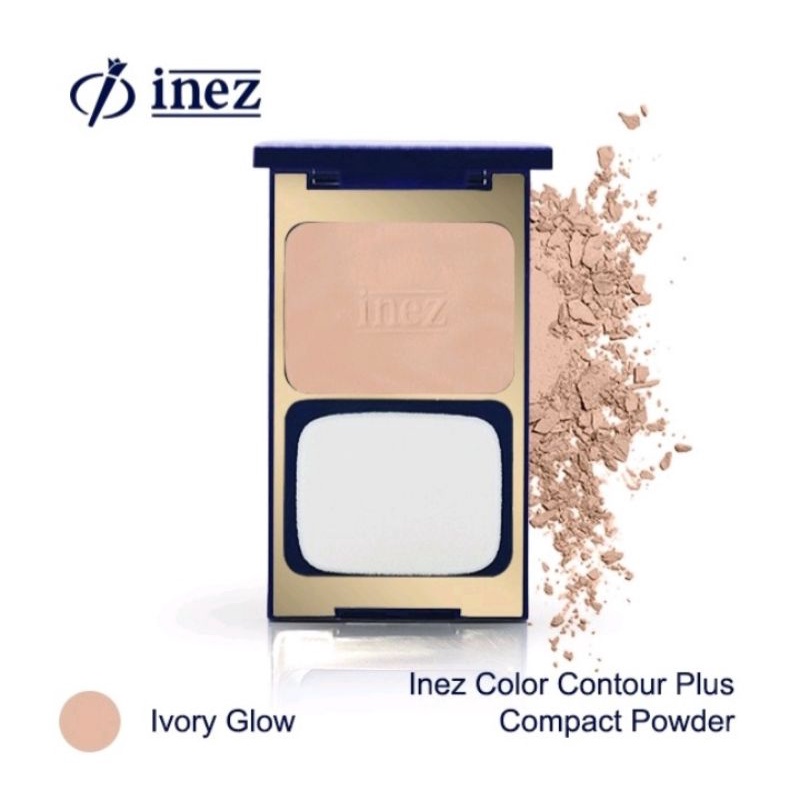 Inez Color Contour Plus Compact Powder (New case)/Bedak Inez Original