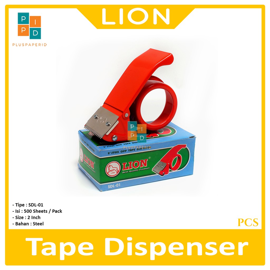 Jual LION Tape Dispenser 2 Inch SDL01 Pemotong Lakban 2 Inch Pcs