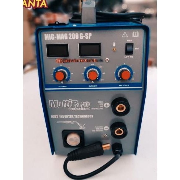 AN9 MESIN LAS CO2 MULTIPRO 3 IN 1 MIG MAG 200 GSP TANPA GAS TIG ARGON HEMAT1214