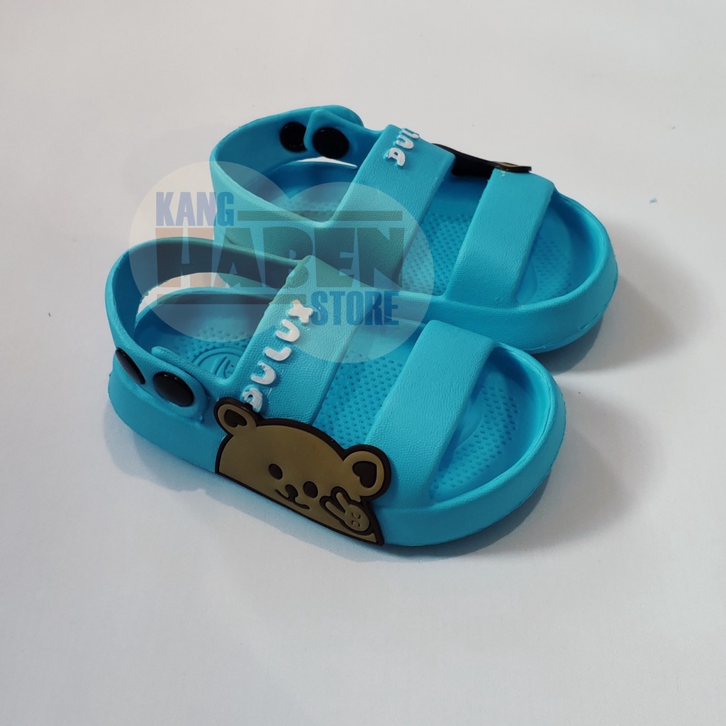 Habenkids Sandal Anak Bayi Cowok Cewek Karakter Beruang Sendal Tali Belakang 391EBN