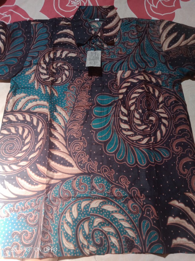 Kemeja Batik Pria Lengan Pendek M L Xl Xxl Seragam Batik Terbaru & Termurah Batik Pekalongan Bwin21